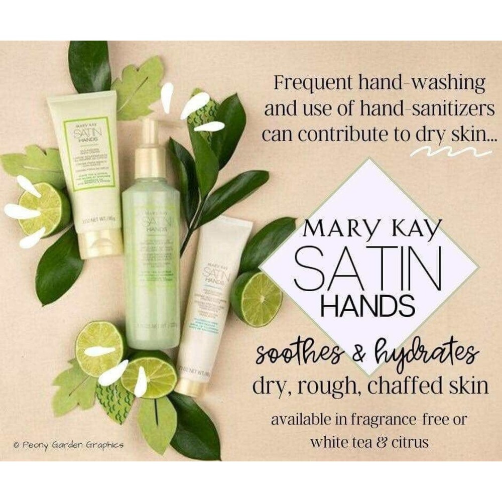 New Mary Kay Satin Hands White Tea & Citrus Pampering Set with Gift Bag - Picture 2 of 10